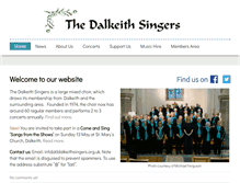 Tablet Screenshot of dalkeithsingers.org.uk